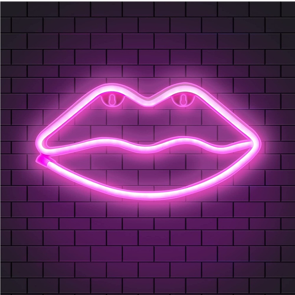 💕NEW👄Lip Shaped Neon Signs - Picture 2 of 11